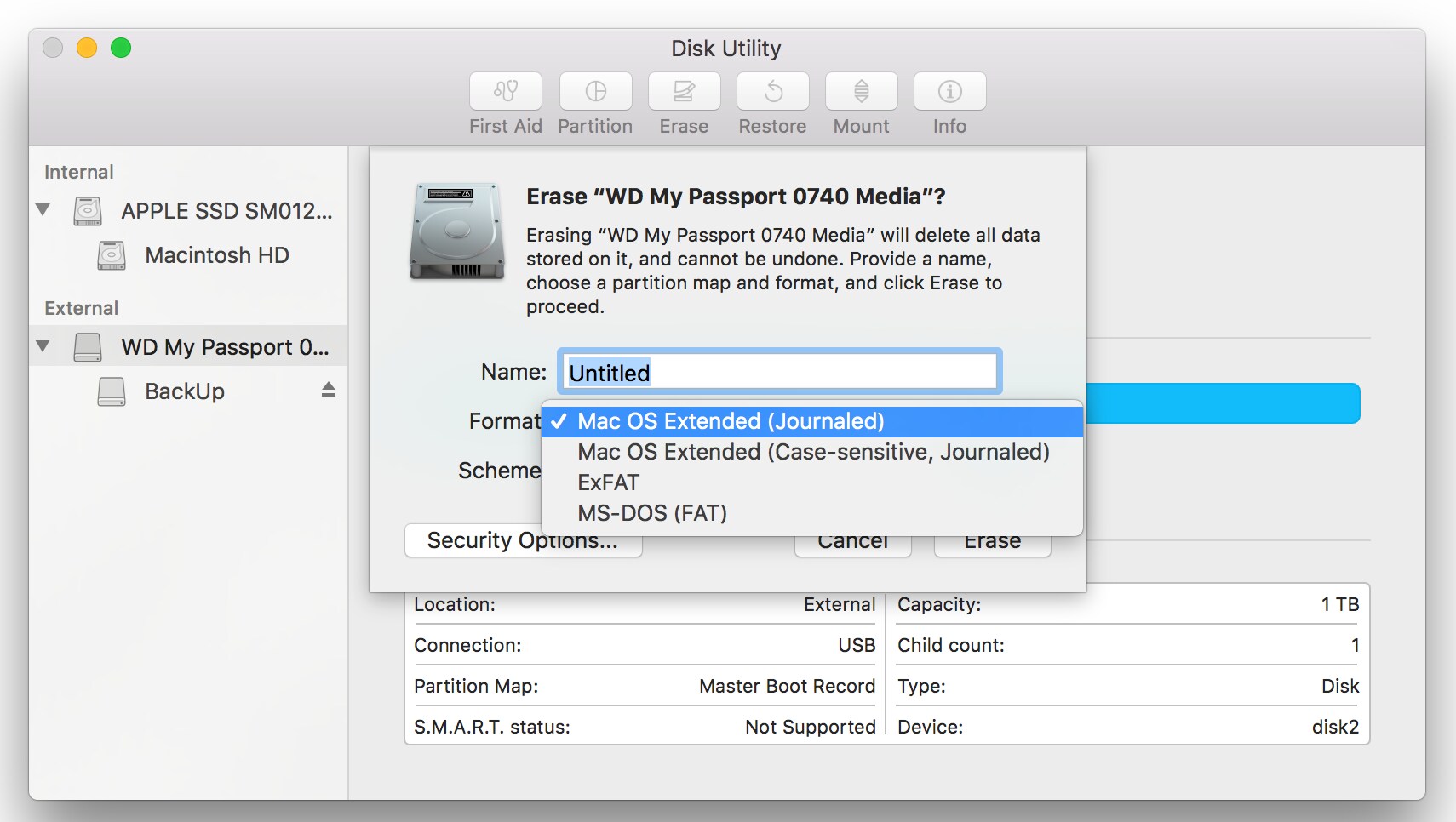 backup my computer with my passport for mac